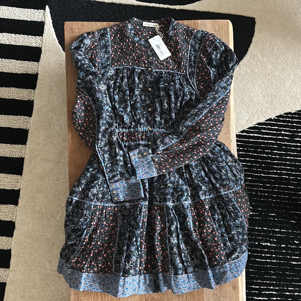 Ulla Johnson Luise dress midnight size 4 with tags